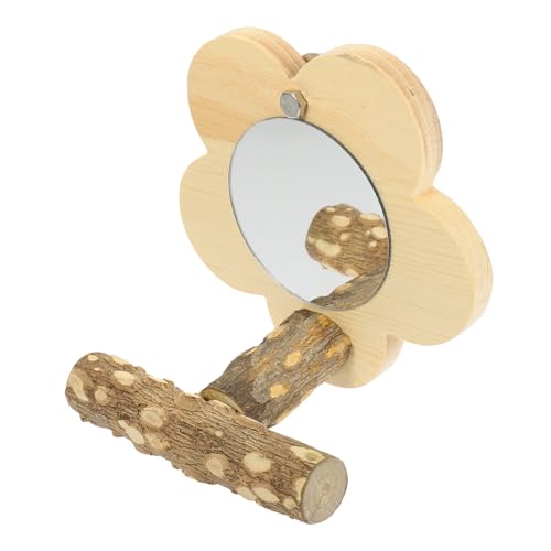 DOITOOL Vogel Sitzstange Ständer Papagei Spielzeug Spiegel Sicher Verschleiß-beständig Holz Konstruktion DOITOOL Vogel Sitzstange Ständer Papagei Spielzeug Spiegel Sicher Verschleiß-beständig Holz Konstruktion von DOITOOL