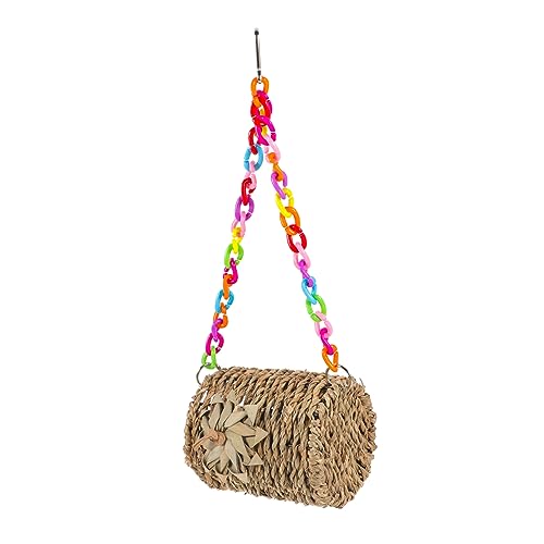 DOITOOL Vogelnest Spielzeug Papageienbett Barschvogelspielzeug Papageienkäfigspielzeug Vogelkletterhängematte Schlafbett Für Haustierkäfig Papageienhängematte Vogelhaus Kettenklausel Stroh DOITOOL Vogelnest Spielzeug Papageienbett Barschvogelspielzeug Papageienkäfigspielzeug Vogelkletterhängematte Schlafbett Für Haustierkäfig Papageienhängematte Vogelhaus Kettenklausel Stroh von DOITOOL