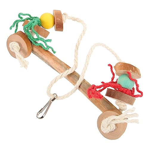 DOITOOL Papagei Schaukelspielzeug Aus Naturholz Einzigartige Form Für Sittiche Nymphensittiche Und Andere Vögel Fördert Bewegung Koordination Und Spaß Im Käfig Dekorativ Und DOITOOL Papagei Schaukelspielzeug Aus Naturholz Einzigartige Form Für Sittiche Nymphensittiche Und Andere Vögel Fördert Bewegung Koordination Und Spaß Im Käfig Dekorativ Und von DOITOOL