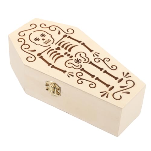 DOITOOL Sargringbox dekorative Urnen Katzensarg Birdie Haustier praktische Hundeurne Katzenurnen Jahrgang Souvenir-Box der Hund Kleiner Knochen der Vogel hölzern von DOITOOL