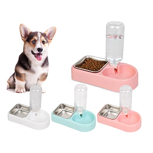 DOITOOL Futternapf für Haustiere Wasserspender Doppelnapf Futterspender für Haustiere Tierbedarf für Hunde und Katzen Einfach Zu Bedienen DOITOOL Futternapf für Haustiere Wasserspender Doppelnapf Futterspender für Haustiere Tierbedarf für Hunde und Katzen Einfach Zu Bedienen von DOITOOL