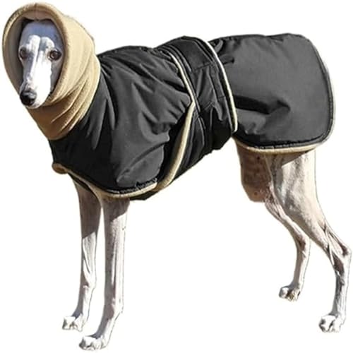 DOKLY Whippet Mantel Winterwarme Hundejacke,Haustier-Hundekleidung, Baumwollkleidung, Wintermantel, Binden der Taille, bequemes Tragen, Mitnehmen for italienischen Windhund,B-M von DOKLY