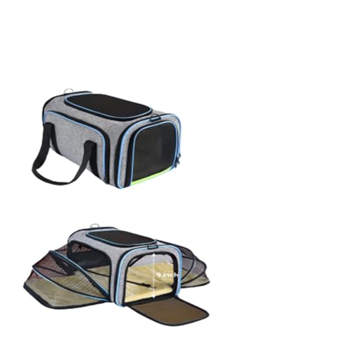 Hundetransportbox Tragetasche für Haustiere,Transporttasche für Haustiere,Tragbar Transporttasche Hundetasche,Reisefreundliche Transporttasche,Blau Hundetransportbox Tragetasche für Haustiere,Transporttasche für Haustiere,Tragbar Transporttasche Hundetasche,Reisefreundliche Transporttasche,Blau von DOKLY