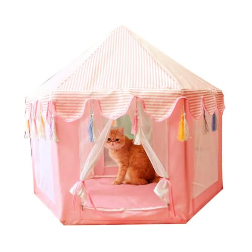hundezelt Indoor haustierzelt Pop Up Hundezelt Faltbares Katzenbett Wasserdichtes Hundezelt Hundebett im Freien Hundehütte im Freien Blue,Pink von DOKLY