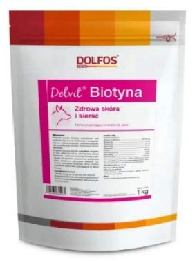 DOLFOS Dolvit Biotin 1kg Für die Haut und das Fell von Hunden von DOLFOS