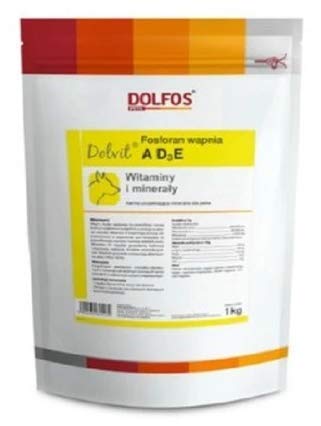 DOLFOS Dolvit Calciumphosphat AD3E 1kg Hundevitamine für Knochensystem, Zähne, Haare und Haut DOLFOS Dolvit Calciumphosphat AD3E 1kg Hundevitamine für Knochensystem, Zähne, Haare und Haut von DOLFOS