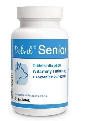 DOLFOS Dolvit Senior 90 Tabletten Vitamin- und Mineralstoffpräparat für ausgewachsene und alternde Hunde von DOLFOS