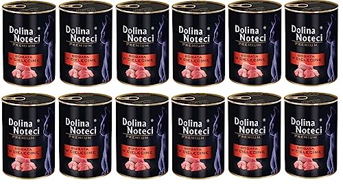 DOLINA NOTECI Premium Kalbfleisch reichhaltig Katzenfutter, Nassfutter für Erwachsene Katzen 12x400g DOLINA NOTECI Premium Kalbfleisch reichhaltig Katzenfutter, Nassfutter für Erwachsene Katzen 12x400g von DOLINA NOTECI