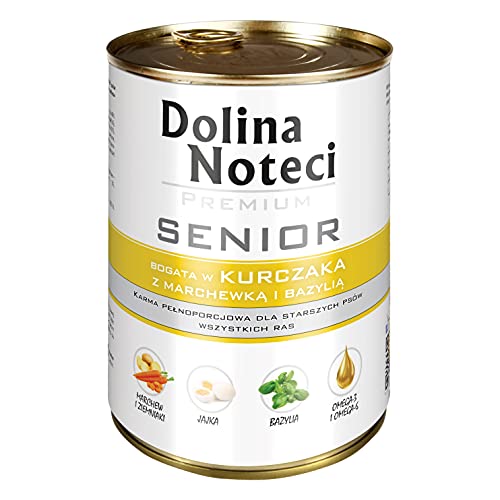DOLINA NOTECI Premium mit Hühnchen, Karotten und Basilikum Senior 400 g von DOLINA NOTECI