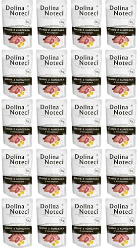 Dolina Noteci Dog Trockenfutter für Hunde, 100 g, Danie Chicken mit Nudeln, Sachet für RAS Małe / 10 von DOLINA NOTECI