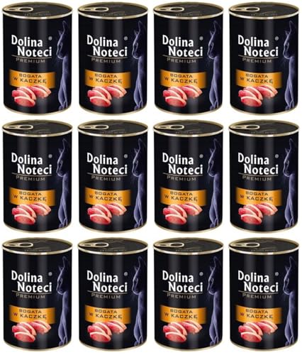 Dolina Noteci Glutenfrei Premium Nassfutter für Katzen Reich an Ente 400g (12-er Pack) von DOLINA NOTECI
