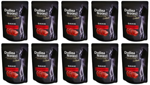 Dolina Noteci Glutenfrei Premium Nassfutter für sterilisierte Katzen - Rindfleischgericht 85g (10-er Pack) von DOLINA NOTECI