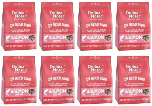 Dolina Noteci Glutenfrei Superfood Trockenfutter für Hunde - Lachsgericht 1kg (8-er Pack) von DOLINA NOTECI