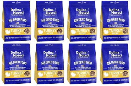 Dolina Noteci Glutenfrei Superfood Trockenfutter für Katzen - Putengericht 1kg (8-er pack) von DOLINA NOTECI