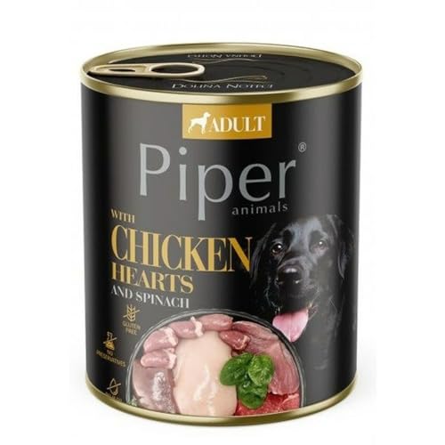 Dolina Noteci Piper Chicken Hearts with Spinach Huhn Spinat 800g Dolina Noteci Piper Chicken Hearts with Spinach Huhn Spinat 800g von DOLINA NOTECI