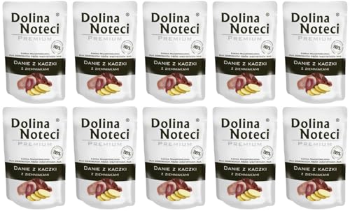 Dolina Noteci Premium - Entengericht mit Kartoffeln - Glutenfrei Nassfutter für Hunde 300g (10-er Pack) von DOLINA NOTECI