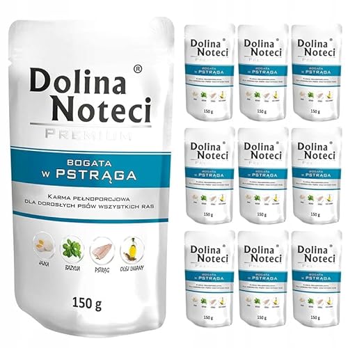 Dolina Noteci Premium Nassfutter für Hunde Forelle Glutenfrei 10 x 150g Dolina Noteci Premium Nassfutter für Hunde Forelle Glutenfrei 10 x 150g von DOLINA NOTECI