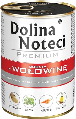 Dolina Noteci Premium Nassfutter für Hunde in Dosen Rindfleisch Glutenfrei 24 x 400g Dolina Noteci Premium Nassfutter für Hunde in Dosen Rindfleisch Glutenfrei 24 x 400g von DOLINA NOTECI