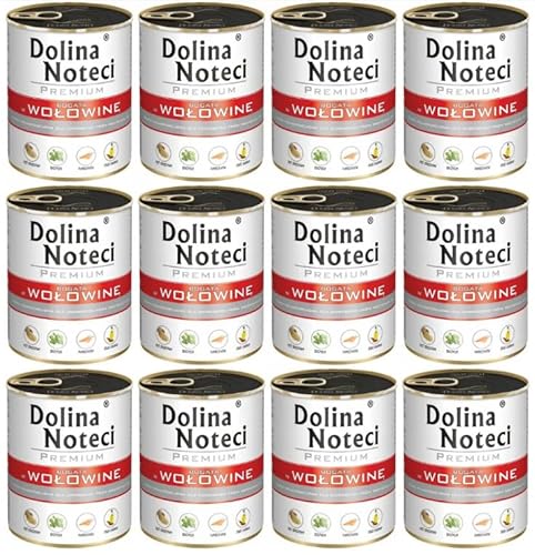 Dolina Noteci Premium - komplettes Nassfutter für ausgewachsene Hunde Aller Rassen mit Rindfleisch 12 x 800g Dolina Noteci Premium - komplettes Nassfutter für ausgewachsene Hunde Aller Rassen mit Rindfleisch 12 x 800g von DOLINA NOTECI