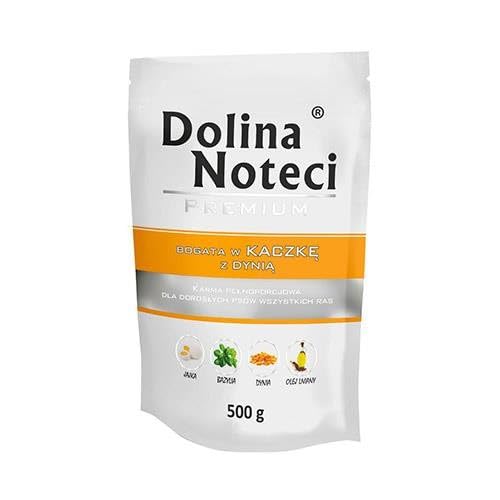 Nass Hundefutter Kürbisente Tal Noteci Premium Tasche 500g von DOLINA NOTECI