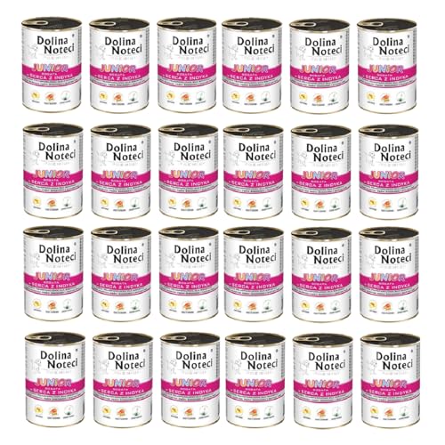 Noteci Junior Tal reichhaltige Putenherzen Welpenfutter 400g x 24 Noteci Junior Tal reichhaltige Putenherzen Welpenfutter 400g x 24 von DOLINA NOTECI