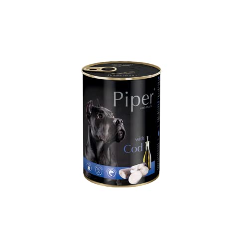 PIPER mit dem Kabeljau, Hundefutter 400g Piper, Konservierte Hunde von DOLINA NOTECI