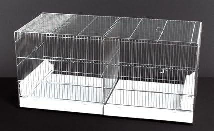 DOMUS MOLINARI Vogelkäfig 90 cm x 40 cm x 44 cm, verzinkt, mit Trennwand vorne, Schubladen aus Kunststoff, Groß, für Vögel, Innenbereich DOMUS MOLINARI Vogelkäfig 90 cm x 40 cm x 44 cm, verzinkt, mit Trennwand vorne, Schubladen aus Kunststoff, Groß, für Vögel, Innenbereich von DOMUS MOLINARI