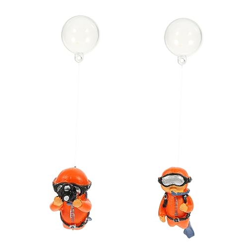 DONFAMDS 2 Stück Taucherfigur Aquarium Dekoration Süße Schwimmende Taucher Ornamente für Aquarien Glasbehälter und Fischbecken Lebendige Unterwasser DONFAMDS 2 Stück Taucherfigur Aquarium Dekoration Süße Schwimmende Taucher Ornamente für Aquarien Glasbehälter und Fischbecken Lebendige Unterwasser von DONFAMDS