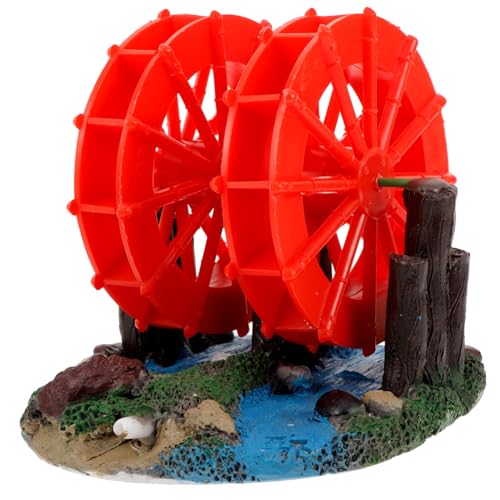 DONFAMDS Künstliches Wasserwheel Aquarium Dekoration Resin Ornament für Aquarien für Betta Fischverstecke Langlebig und Verbessert die Energie im Fischtank DONFAMDS Künstliches Wasserwheel Aquarium Dekoration Resin Ornament für Aquarien für Betta Fischverstecke Langlebig und Verbessert die Energie im Fischtank von DONFAMDS