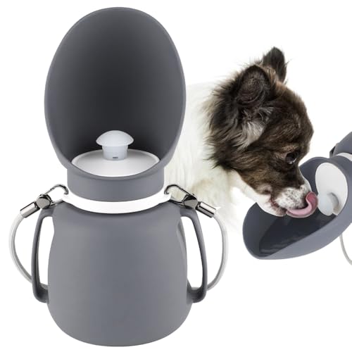 800 ml Haustier Trinkflasche, 180° Faltbare Hund Wasserflasche, Hunde/Katzen Silikonflasche mit abnehmbarem Schlüsselband zum Spazierengehen, Wandern, Training, Reiten 800 ml Haustier Trinkflasche, 180° Faltbare Hund Wasserflasche, Hunde/Katzen Silikonflasche mit abnehmbarem Schlüsselband zum Spazierengehen, Wandern, Training, Reiten von DONGKER