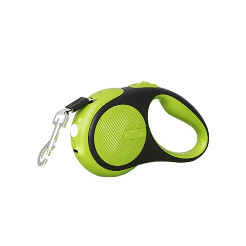 Einziehbar Hundeleine mit Licht, 3m/5m Ausziehbare Leine für Hunde, Hunde Rollleine für kleine, mittelgroße und große Hunde bis 30 kg Einziehbar Hundeleine mit Licht, 3m/5m Ausziehbare Leine für Hunde, Hunde Rollleine für kleine, mittelgroße und große Hunde bis 30 kg von DONGKER