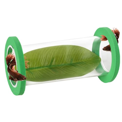 Betta-Tunnel, 1 Stuck Schwimmende Kampffisch Tunnel, Transparent Acryl Betta Fish Bed Hängematte für Aquariumtank, Betta, Verstecken, Ausruhen, Spielen, Schlafen von DONGKER