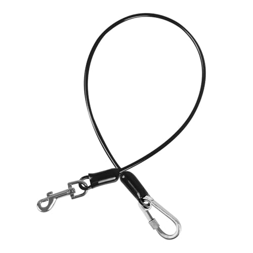 Bissfeste Hundeleine, 65cm Kausicherfest Hunde Verlängerungsseil, Robuste Verwicklungsfreier Hundekette Leine Trainingsleine für Kleine Mittelgroße Hunde Bissfeste Hundeleine, 65cm Kausicherfest Hunde Verlängerungsseil, Robuste Verwicklungsfreier Hundekette Leine Trainingsleine für Kleine Mittelgroße Hunde von DONGKER