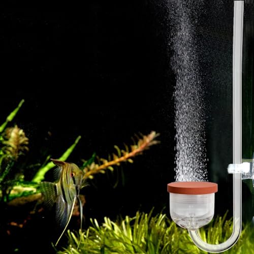 CO2-Diffusor Set, Acryl Aquarium CO2 Zerstäuber mit Rückschlagventil und Saugnäpfen für Aquarien bis zu 120 cm CO2-Diffusor Set, Acryl Aquarium CO2 Zerstäuber mit Rückschlagventil und Saugnäpfen für Aquarien bis zu 120 cm von DONGKER