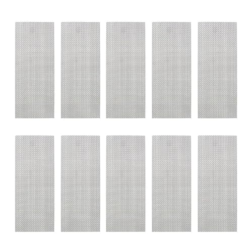 DONGKER Moosgitter, 10 Stück Edelstahl Aquarium Pflanzen Mesh, Moos Pad Moos Wand Net für Moos und Wasserpflanzen von DONGKER