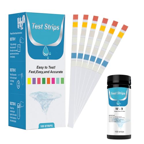 DONGKER 9 in 1 Aquarium Teststreifen, 100 Streifen Aquarium Wassertest zum Testen von Eisen, Kupfer, Nitrat, Nitrit, Chlor, Gesamthärte, Gesamtalkalität, Karbonat, pH DONGKER 9 in 1 Aquarium Teststreifen, 100 Streifen Aquarium Wassertest zum Testen von Eisen, Kupfer, Nitrat, Nitrit, Chlor, Gesamthärte, Gesamtalkalität, Karbonat, pH von DONGKER