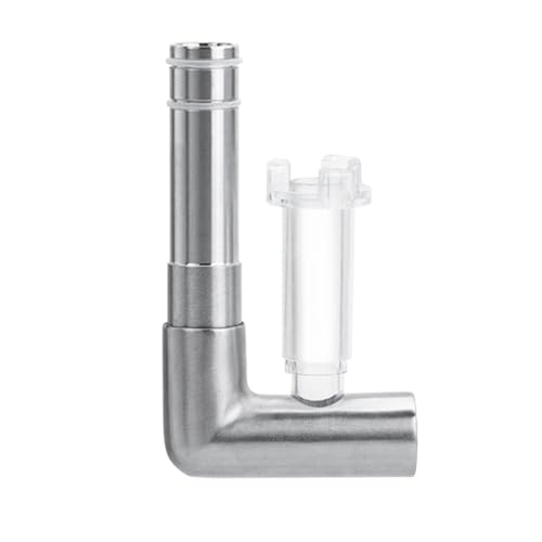 DONGKER Aquarium-Ablaufrohr, Edelstahl, hoch/niedrig, einziehbar, für Aquariumfilter von DONGKER
