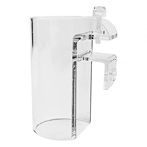 Aquarium Feeder Futterstelle, 1 Stuck Transparent Acryl Fischfutter Ring, Einstellbare Schwimmfutter Float Kreis Fütterung Feeder Station für Aquarien von DONGKER