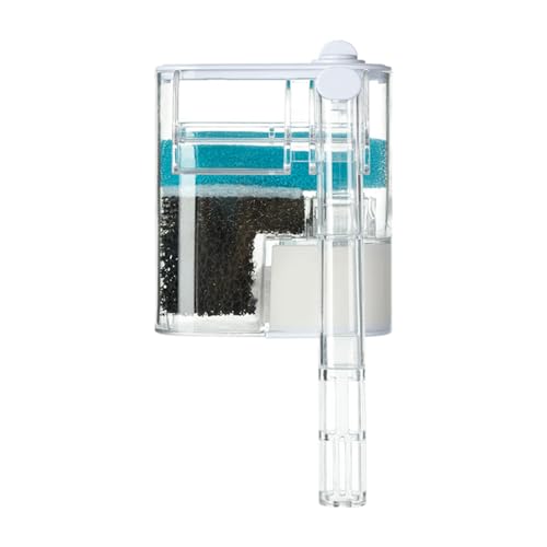 DONGKER Aquarium Filter zum Aufhängen 250L/H, DC 5V/2A 2,5W USB Aquarium Hang On Filter, Acryl Außenfilter mit Filter Baumwolle für Aquarium Becken mit Einer Höhe von 12 cm bis 35 cm DONGKER Aquarium Filter zum Aufhängen 250L/H, DC 5V/2A 2,5W USB Aquarium Hang On Filter, Acryl Außenfilter mit Filter Baumwolle für Aquarium Becken mit Einer Höhe von 12 cm bis 35 cm von DONGKER