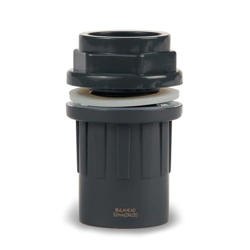 DONGKER Aquarium Wasserrohrverbinderverbindung, 1 Stuck PVC Gerader Rohrverbinder, 20mm-50mm Optional, Wasser Rohr Konverter Schlauch Adapter für Aquarium-Tank-Einlass-Auslassrohre von DONGKER