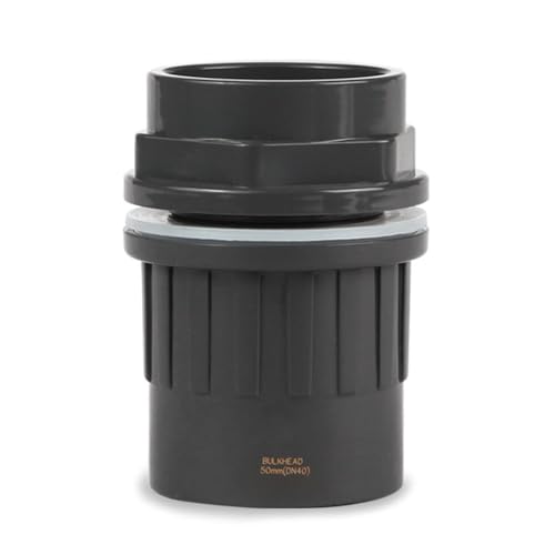 DONGKER Aquarium Wasserrohrverbinderverbindung, 1 Stuck PVC Gerader Rohrverbinder, 20mm-50mm Optional, Wasser Rohr Konverter Schlauch Adapter für Aquarium-Tank-Einlass-Auslassrohre von DONGKER