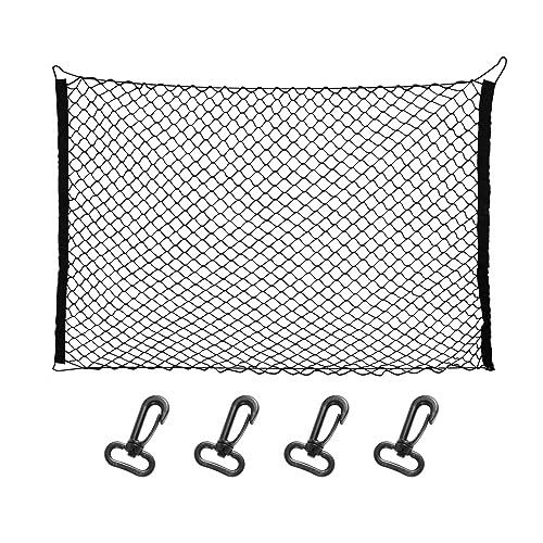 DONGKER Auto Schutznetz Trennnetz, Hundegitter für den Kofferraum, Universal Haustier Trenngitter Sicherheitsnetz mit 4 Haken für Hunde Haustier, 130x90 cm/120x70 cm von DONGKER