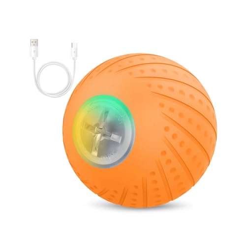DONGKER Automatisches Katzenspielzeug mit LED Licht, Selbstbeschäftigung 360 Grad Ball Interaktives Elektrisch Katzenball für Katzen DONGKER Automatisches Katzenspielzeug mit LED Licht, Selbstbeschäftigung 360 Grad Ball Interaktives Elektrisch Katzenball für Katzen von DONGKER
