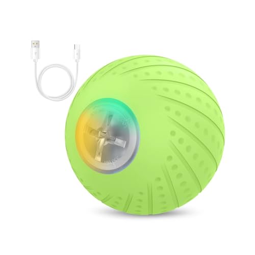 DONGKER Automatisches Katzenspielzeug mit LED Licht, Selbstbeschäftigung 360 Grad Ball Interaktives Elektrisch Katzenball für Katzen DONGKER Automatisches Katzenspielzeug mit LED Licht, Selbstbeschäftigung 360 Grad Ball Interaktives Elektrisch Katzenball für Katzen von DONGKER