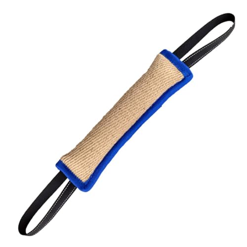 DONGKER Beißwurst Hund, 30cm Jute Zerrspielzeug Hunde mit Zwei Schlaufen, 7cm Breite, Robustes Hundespielzeug Beisswurst für Hunde K9 IGP IPO Obiedence Training von DONGKER