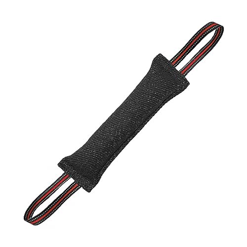 DONGKER Beisswurst für Hunde, 30 cm Hundespielzeug, Hundebiss Schlepper Spielzeug mit Zwei Schlaufen und Reflektierende Streifen für Hunde Training Hunde IGP IPO Hundesport DONGKER Beisswurst für Hunde, 30 cm Hundespielzeug, Hundebiss Schlepper Spielzeug mit Zwei Schlaufen und Reflektierende Streifen für Hunde Training Hunde IGP IPO Hundesport von DONGKER