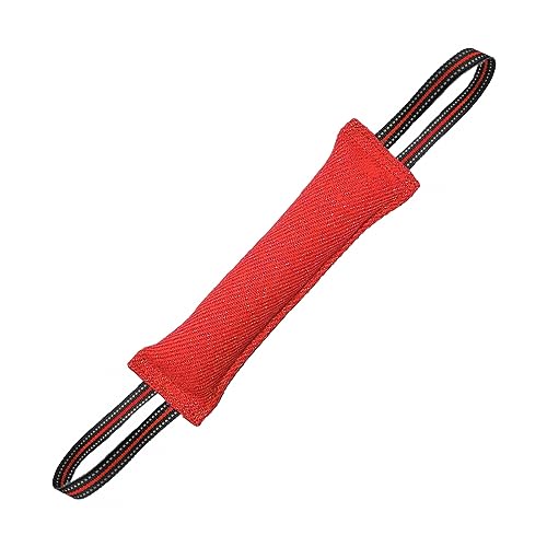 DONGKER Beisswurst für Hunde, 30 cm Hundespielzeug, Hundebiss Schlepper Spielzeug mit Zwei Schlaufen und Reflektierende Streifen für Hunde Training Hunde IGP IPO Hundesport DONGKER Beisswurst für Hunde, 30 cm Hundespielzeug, Hundebiss Schlepper Spielzeug mit Zwei Schlaufen und Reflektierende Streifen für Hunde Training Hunde IGP IPO Hundesport von DONGKER