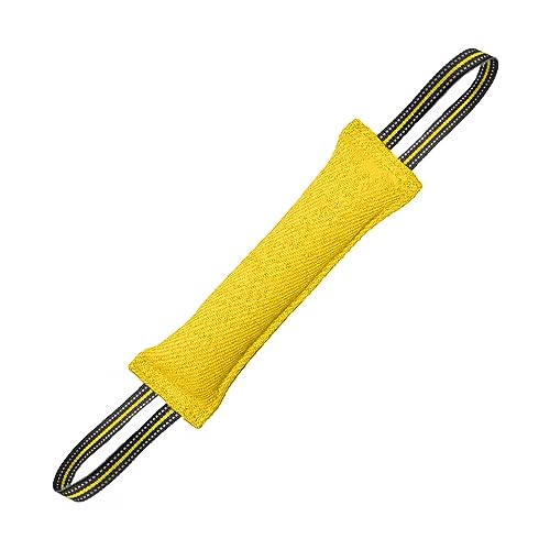 DONGKER Beisswurst für Hunde, 30 cm Hundespielzeug, Hundebiss Schlepper Spielzeug mit Zwei Schlaufen und Reflektierende Streifen für Hunde Training Hunde IGP IPO Hundesport DONGKER Beisswurst für Hunde, 30 cm Hundespielzeug, Hundebiss Schlepper Spielzeug mit Zwei Schlaufen und Reflektierende Streifen für Hunde Training Hunde IGP IPO Hundesport von DONGKER