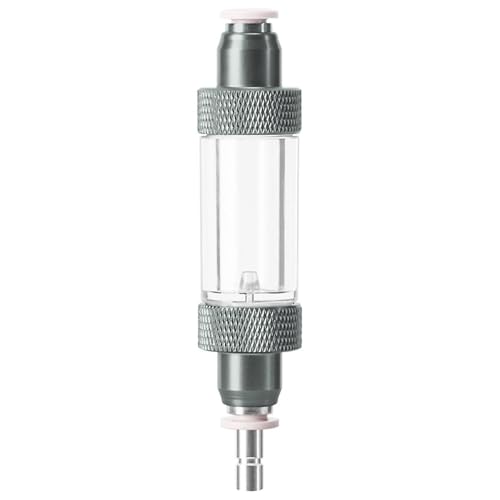 DONGKER CO2 Blasenzähler, 1 Stuck Aluminium CO2 Bubble Counter, Eingebaute Rücklaufsicherung, Luftpumpenzubehör für Pflanzenaquariumregler von DONGKER