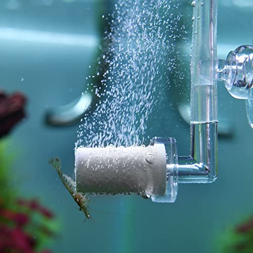 DONGKER CO2 Diffusor,360° Drehung Mini CO2 Zerstäuber,Acryl Aquarium Kohlendioxid Bubbl Counter mit Saugnapf für Aquarium Wasserpflanzen von DONGKER